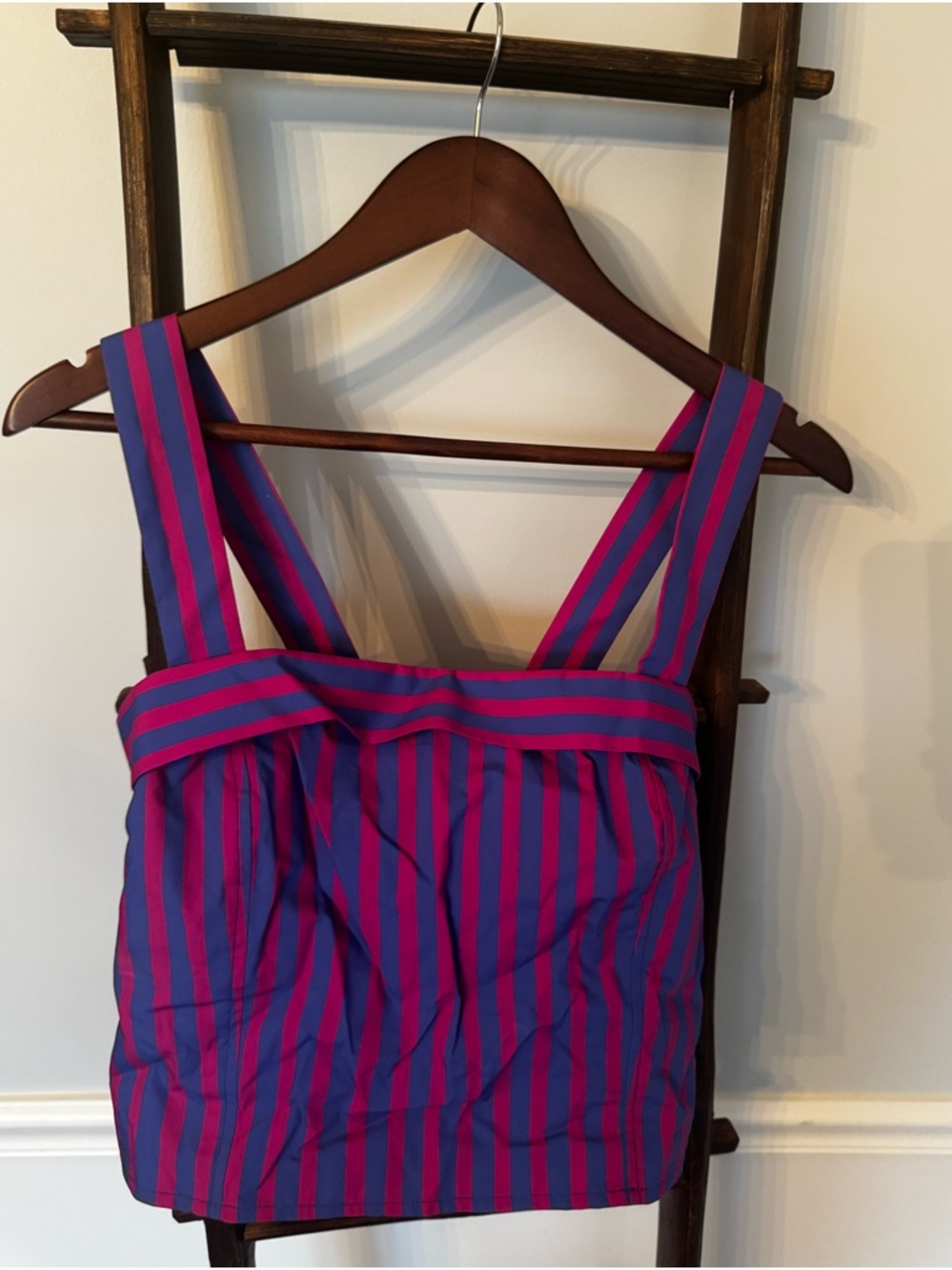 Sleeveless Striped Purple and Pink Tank Top, Banana Republic, Sz L